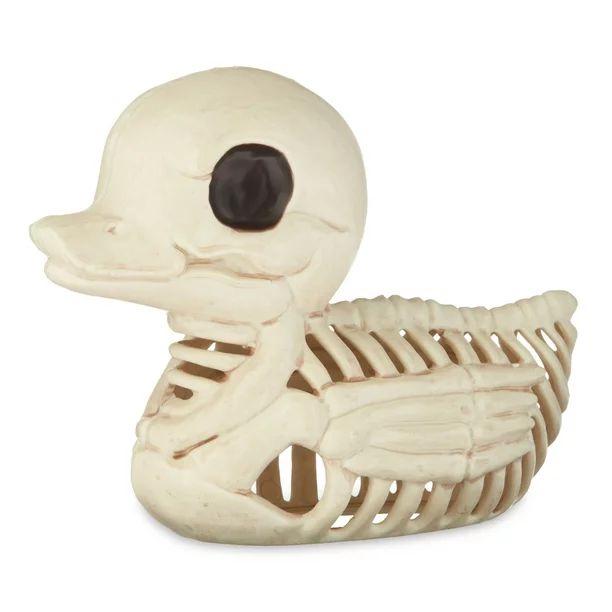 Way To Celebrate Halloween Skeleton Duck, Bone Color Plastic Decoration - Walmart.com | Walmart (US)
