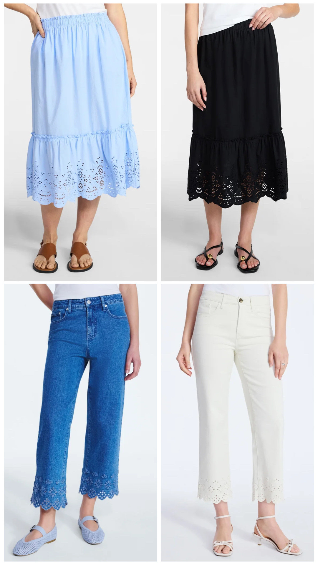 Walmart new arrival scallop midi skirt and scallop jeans 

#LTKmomlife #LTKootd