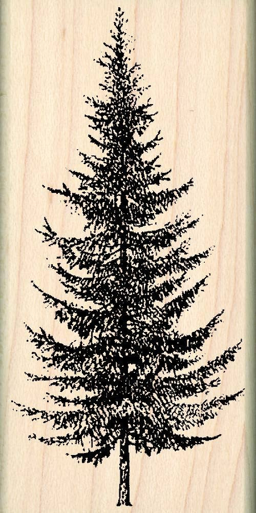 Stamps by Impression Pine Tree Christmas Rubber Stamp (ST 0926) - 2.85" | Amazon (US)