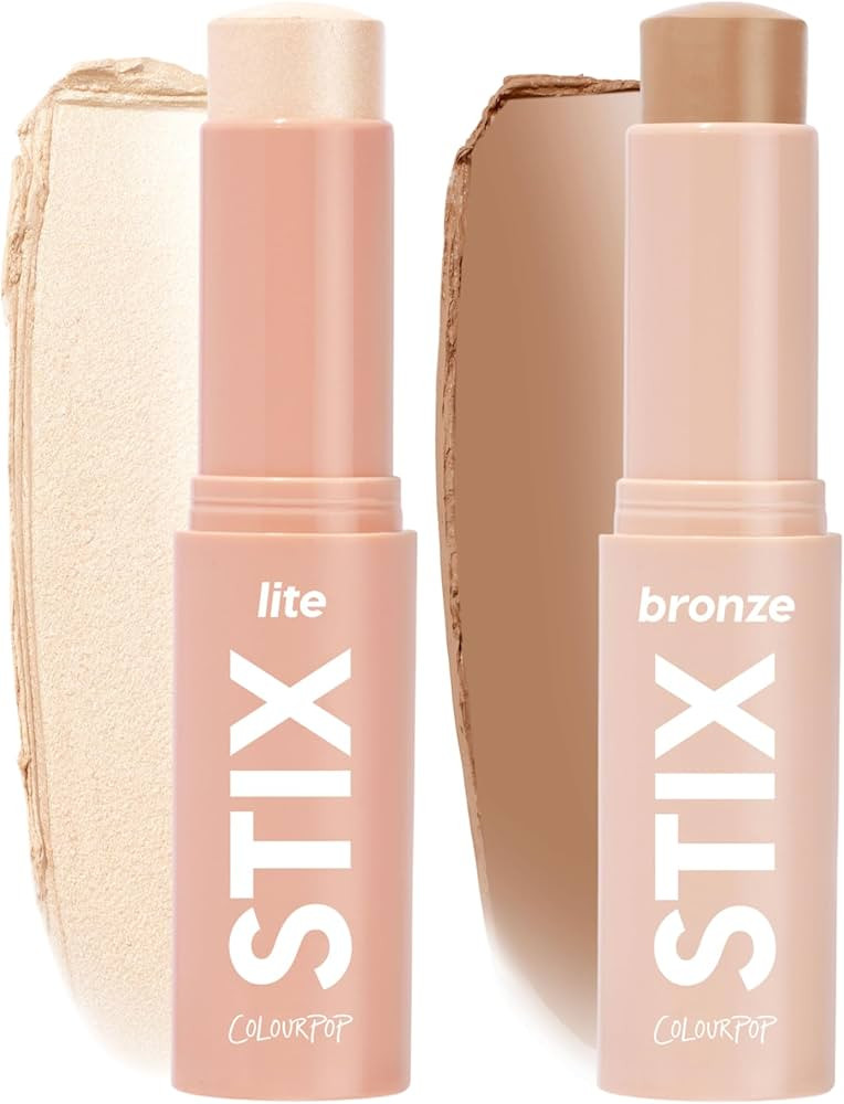 Colourpop Sunkissed Essentials Makeup Kit - Cream Bronzer Stick + Cream Highlighter Stick - Makeu... | Amazon (US)