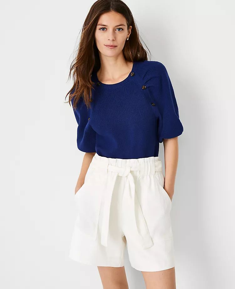 Button Trim Sweater | Ann Taylor | Ann Taylor (US)