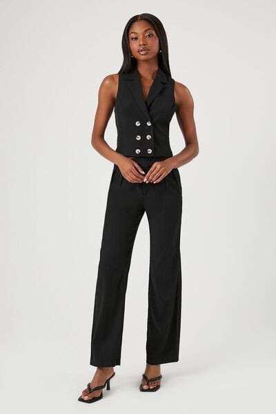 Crepe Double-Breasted Vest & Pants Set | Forever 21 (US)