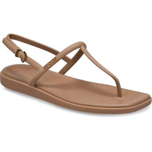 Crocs Women's Miami Thong Sandal Milk Chocolate 4 Medium | Amazon (US)