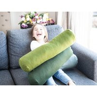 Green Body Pillow Cover Bolster Case With Hidden Zipper - Custom Size | Etsy (US)
