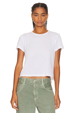 AGOLDE Drew Tee in White from Revolve.com | Revolve Clothing (Global)