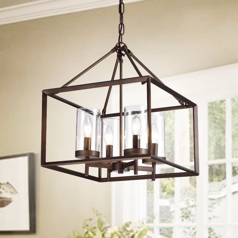 Randall 4 - Light Lantern Rectangle Chandelier | Wayfair North America