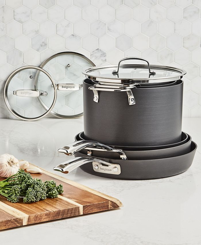 Stackable 10-Pc. Nonstick Aluminum Cookware Set | Macys (US)