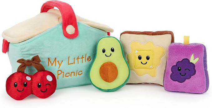 GUND Baby My Little Picnic Stuffed Plush Playset, 5 Pieces, 7" | Amazon (US)