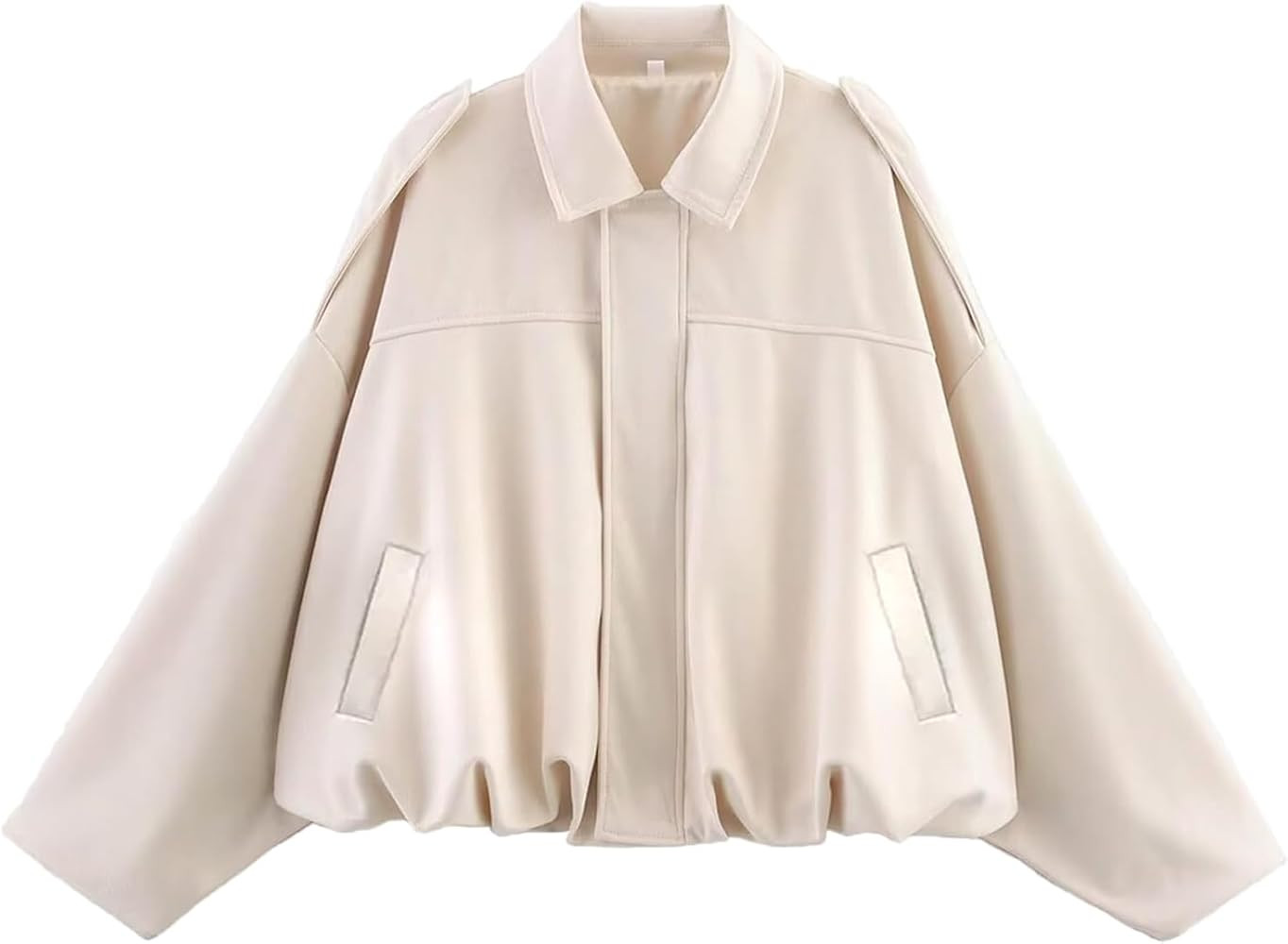 Womens Faux Suede Bomber Jacket Casual Lapel Pilot Cropped Coat Oversized Motorcycle Jackets 2025... | Amazon (US)