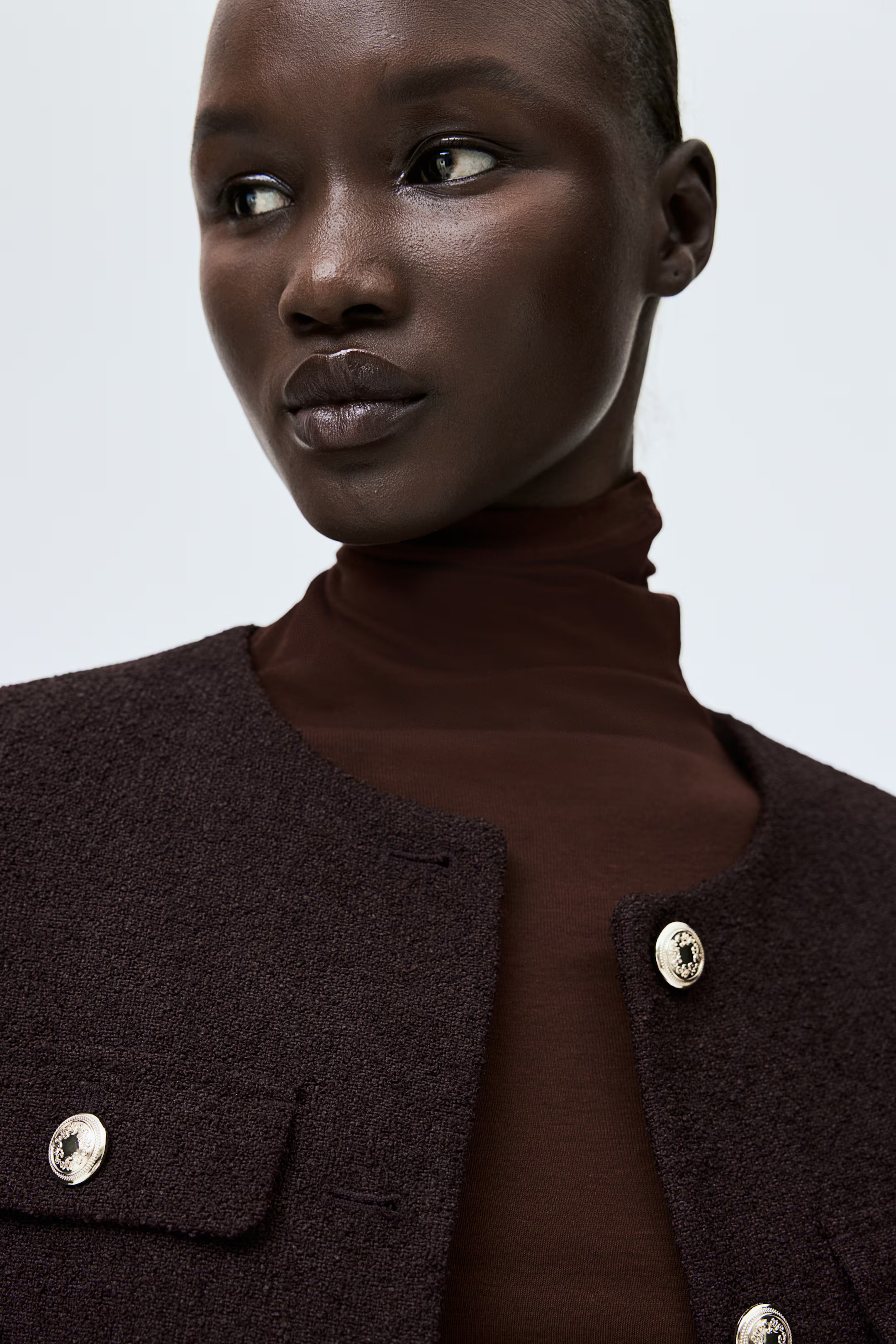 Chaqueta en tejido texturizado - Negro - MUJER | H&M ES | H&M (FR, IT, ES, PT, BE)