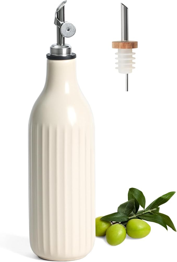 FE FUN ELEMENTS Olive Oil Dispenser Bottle, 19 oz Oil Dispenser for Kitchen and Vinegar Dispenser... | Amazon (US)