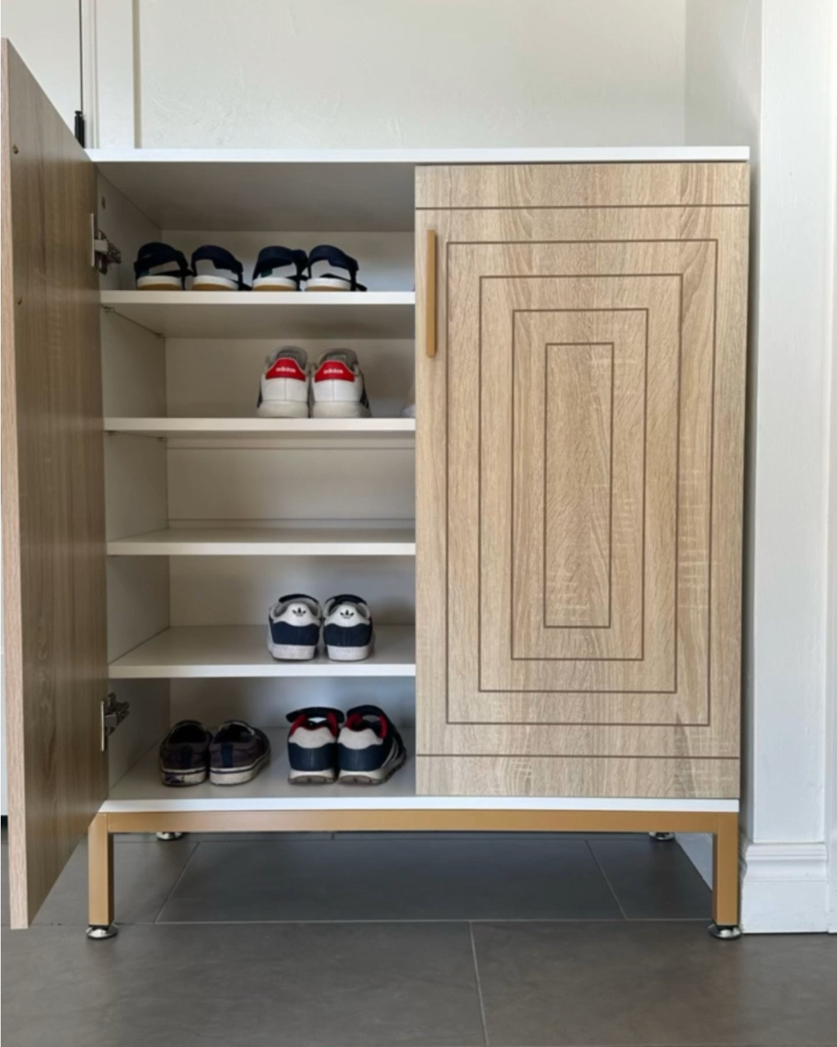 On sale!! We keep this by the back door and when my son comes home he takes off his shoes and puts them in here. He loves having his own little shoe closet! 

#ltksalealert 

#LTKHome #LTKmomlife #LTKdayinmylife