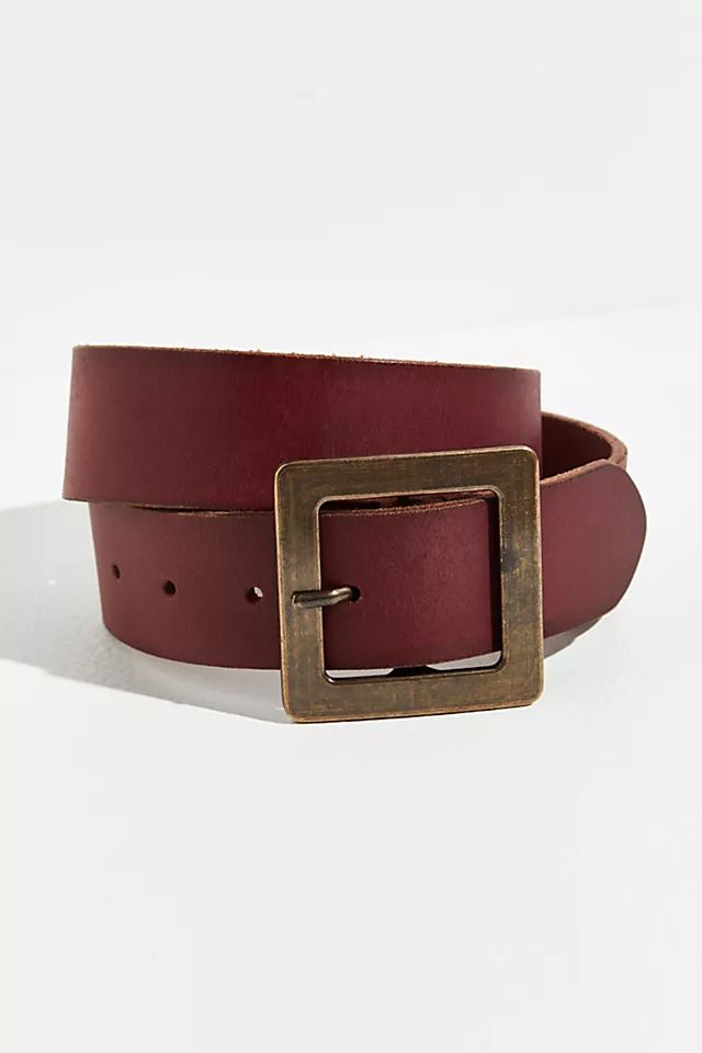 Squared Up Leather Belt | Free People (Global - UK&FR Excluded)