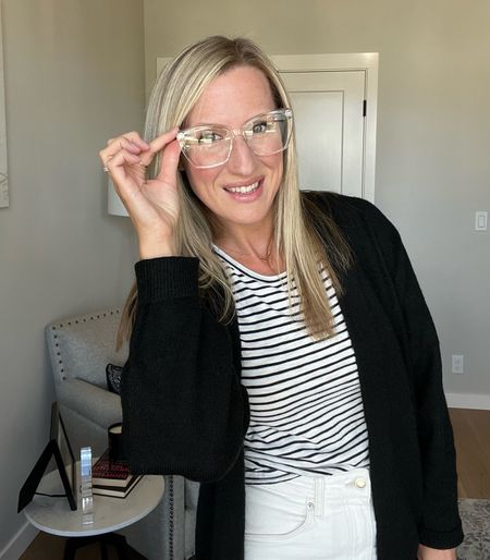 These clear framed oversized, blue light reader glasses are both stylish and comfortable! They have a spring hinge, and are available in multiple magnification strengths. #BlueLightGlasses #AmazonFind

#LTKfindsunder50 #LTKstyletip #LTKover40