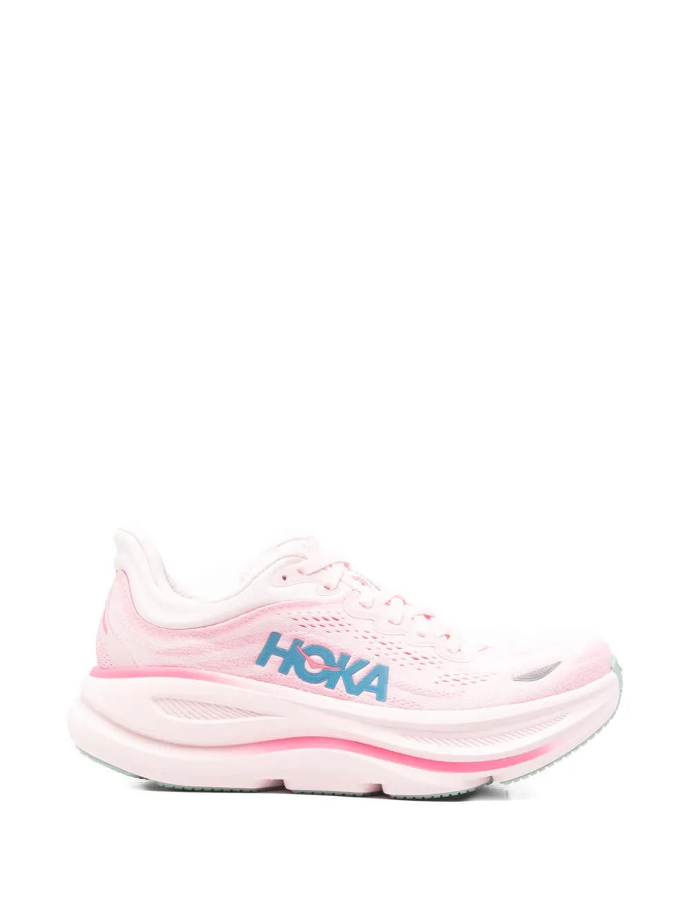 HOKA Bondi 9 lace-up sneakers - Pink | Farfetch Global
