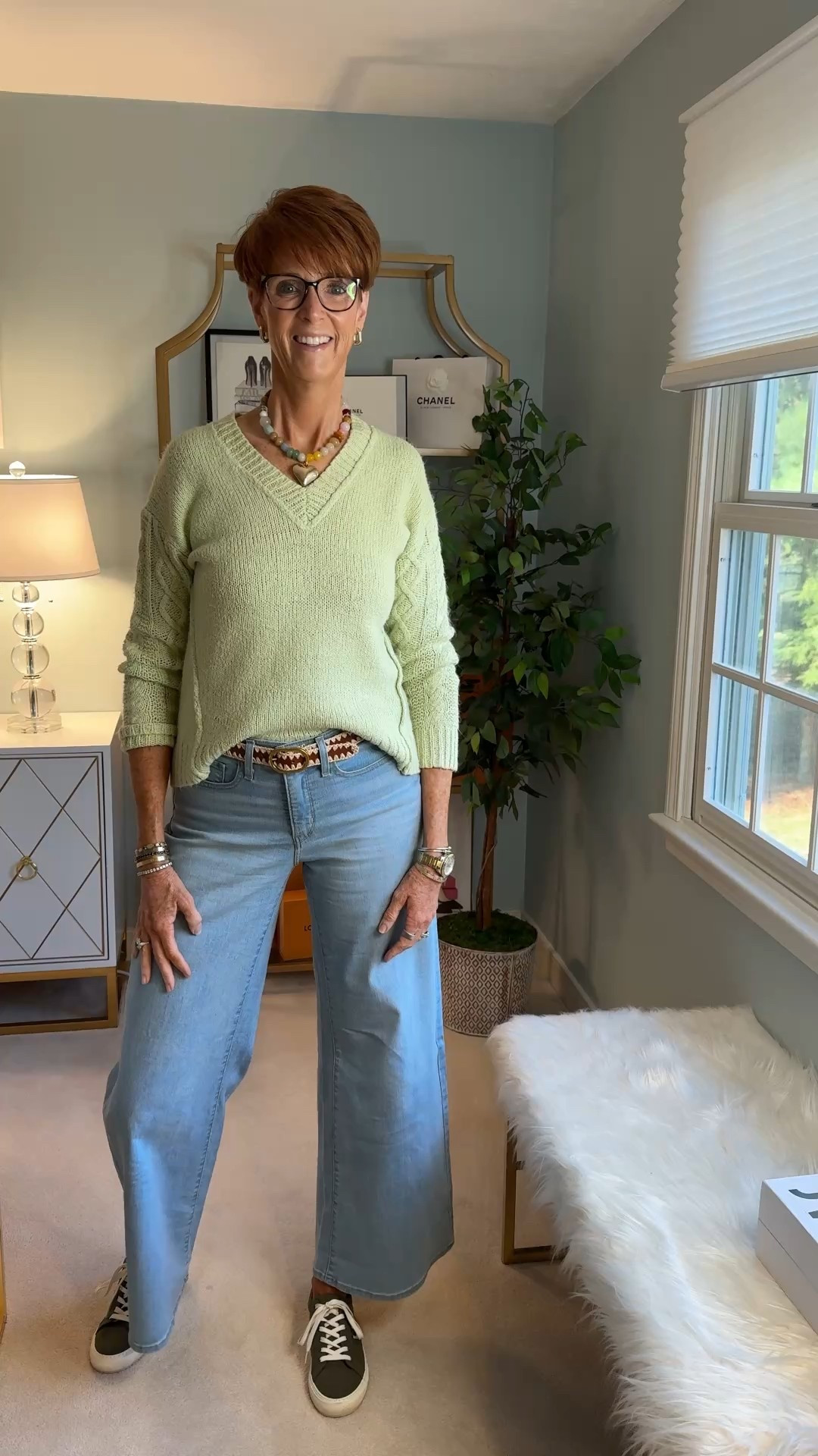 I am your resource for timeless, elevated fashion for women over 40 (and tall women)
For reference, I am 55 years old; I am 6’1”. I have a 35” inseam. I wear a small or medium in most tops, an 8 or a 10 in most bottoms, an 8 in most dresses, and a size 9 shoe. 

Make sure to subscribe to my newsletter in my bio on Instagram so you don’t miss out on my must have favorites! Download the LTK app, follow my LTK shop, and favorite this post or your favorite items to get notified when they go on sale!

Spring sweater, classic denim, everyday denim, timeless style, classic style, costume jewelry, everyday sneakers, style over 50, 