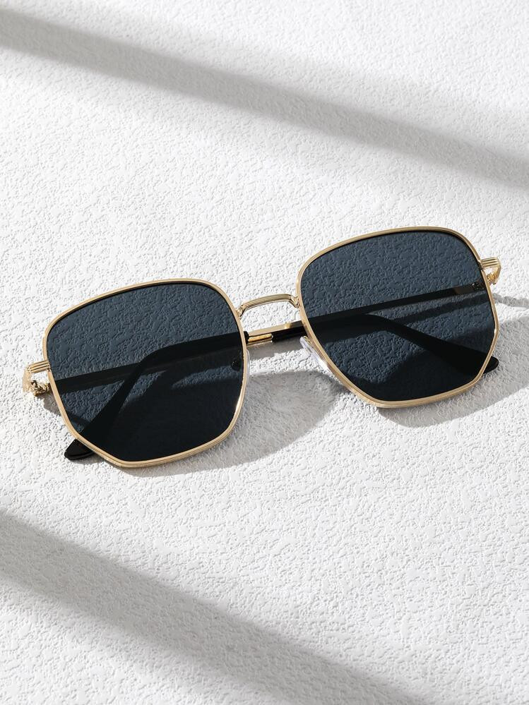 1pc Metal Geometric Classic Women Fashion Glasses For Daily Life Outdoor Casual Activities Accessories | SHEIN