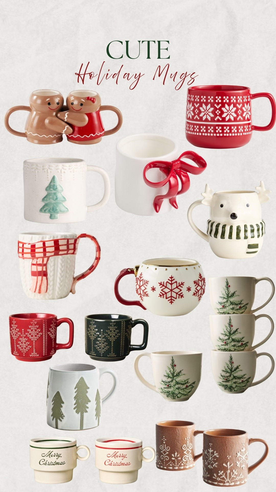 Holiday mugs ☕️ 

#LTKFindsUnder50 #LTKHome #LTKSeasonal