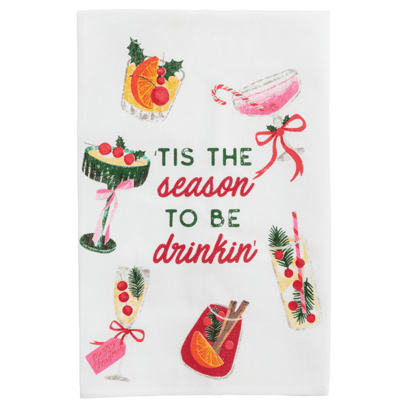 Tis The Season Bar Towel | Mud Pie
