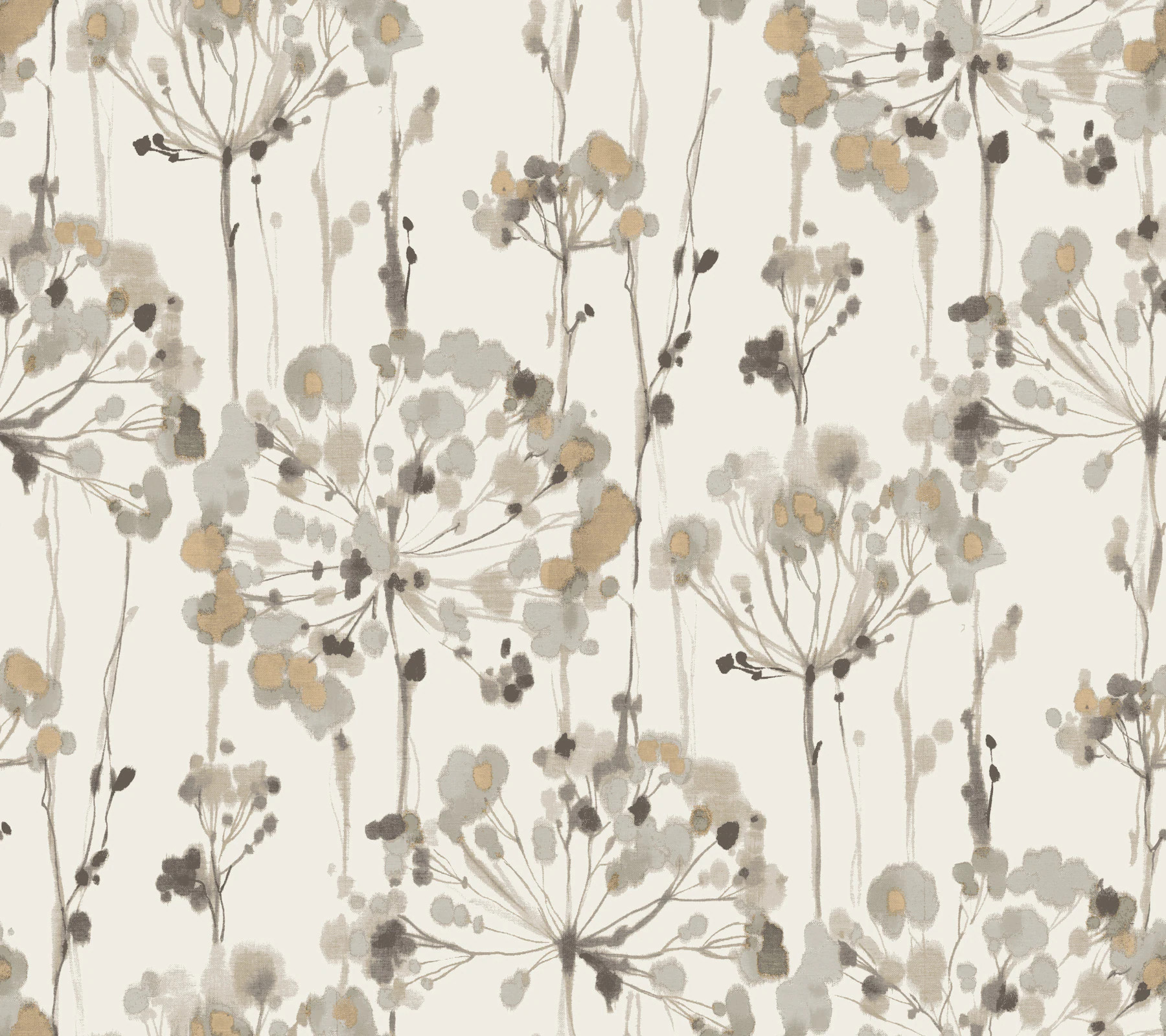 York Wallcoverings 60.8-sq ft Neutral Paper Floral Unpasted Wallpaper in Beige | CI2425 | Lowe's