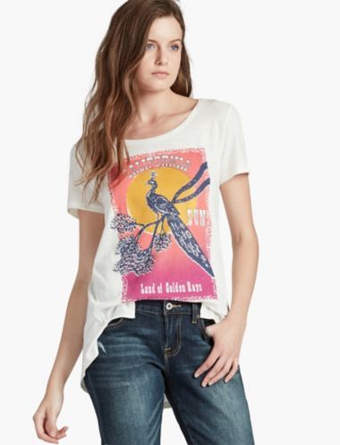 Lucky Brand Golden Bird Tee - Marshmallow - S | Lucky Brand