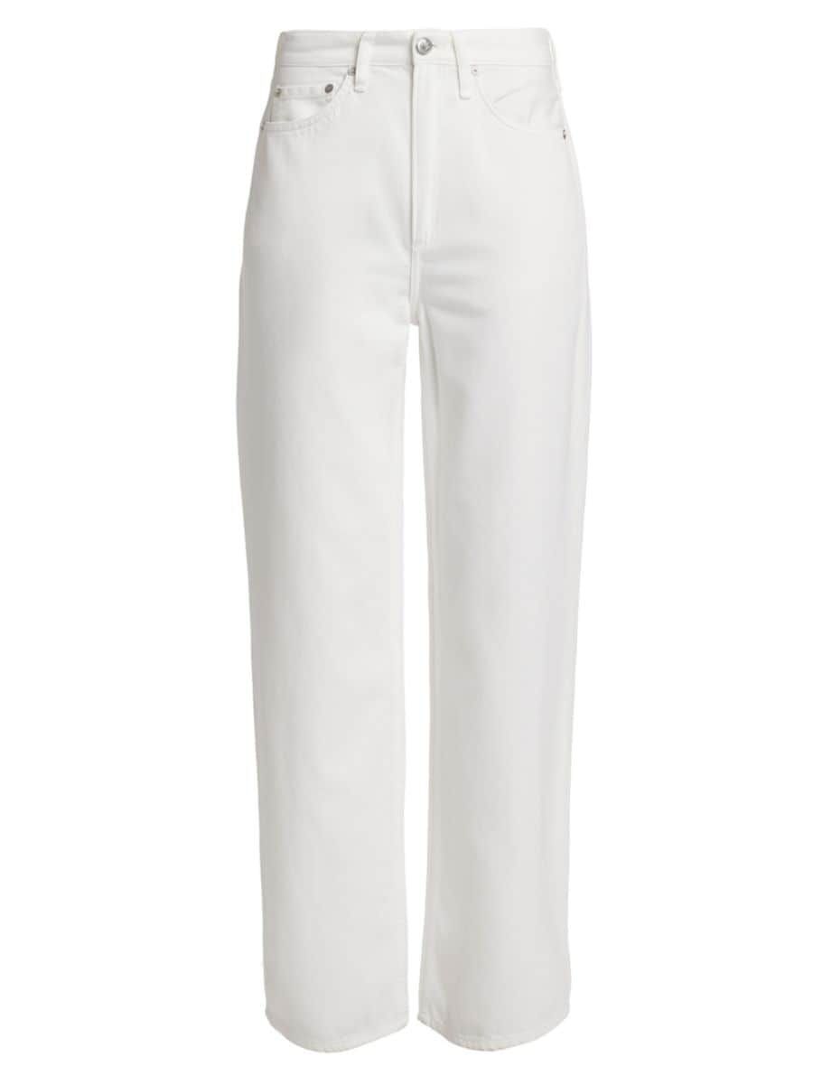 Featherweight Logan Mid-Rise Wide-Leg Jeans | Saks Fifth Avenue