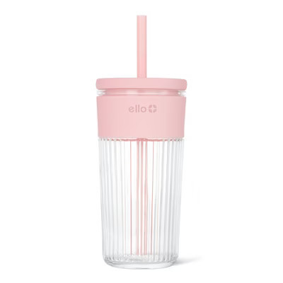 Ello Ava 18oz Straw Tumbler Pink | Target