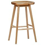 Amazon Brand – Rivet Modern Wood Kitchen Counter Barstool, 29.5"H, Natural Finish | Amazon (US)