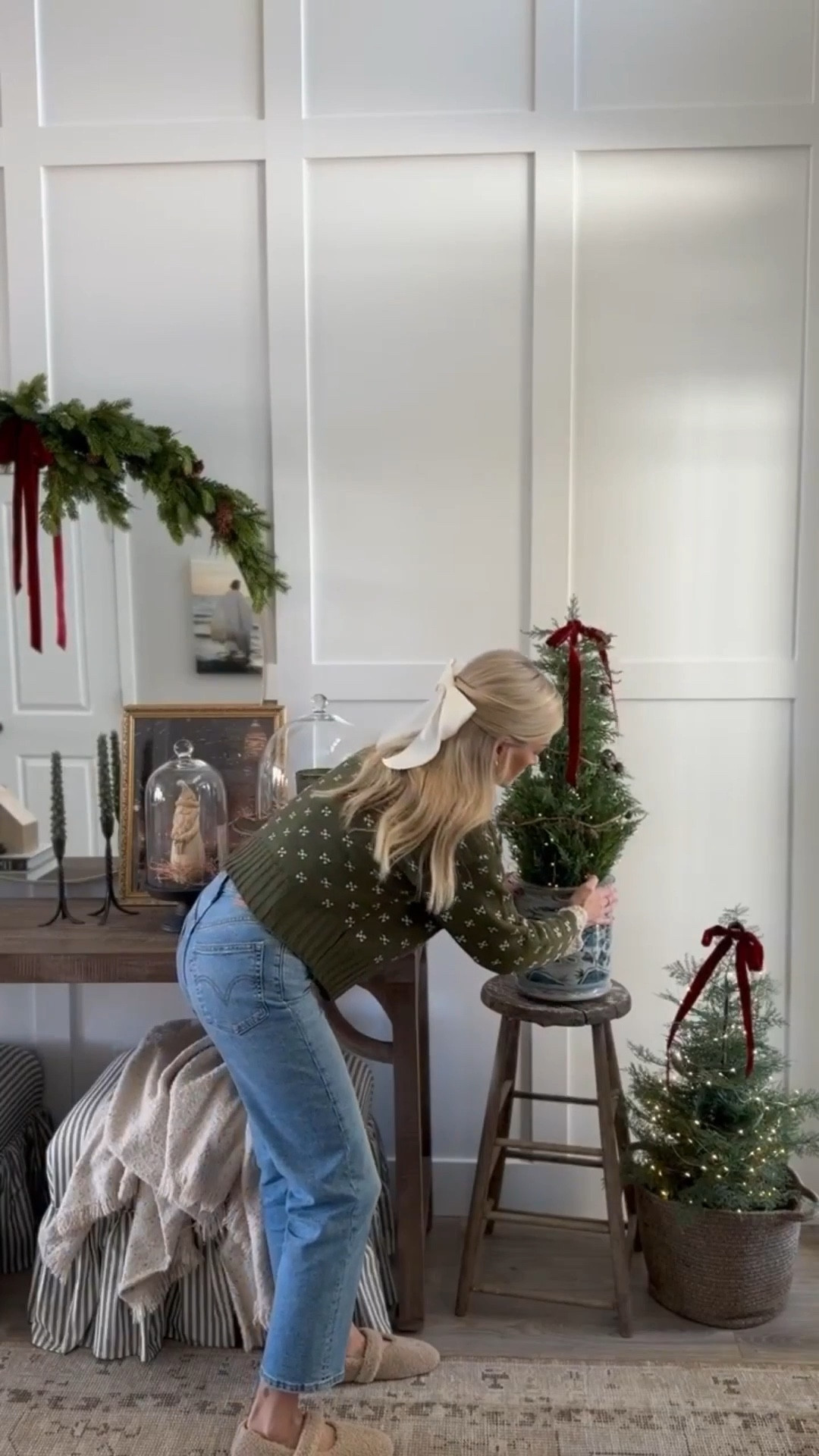 Last year’s holiday entryway! I absolutely how this turned out in 2024. I’ve always loved creating a welcoming entryway in our home, and during the holiday season it’s so much more cozy, too!

#LTKHoliday #LTKHome