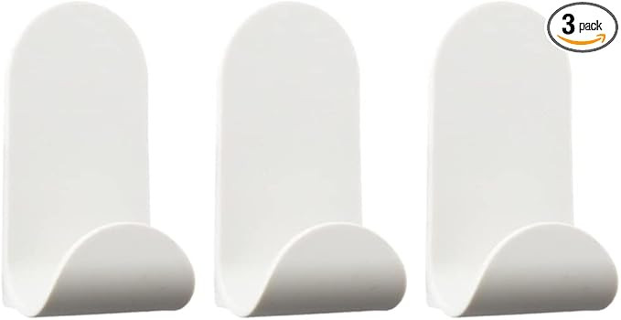 Duck Brand EasyMounts Interior Wall Hook for Drywall, Holds up to 15 lbs, White, 3 Pack of J-Hook... | Amazon (US)