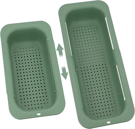Over the Sink Colander, DRLIFE Green Sink Colander Strainer Expandable Colander Kitchen Multifunc... | Amazon (US)