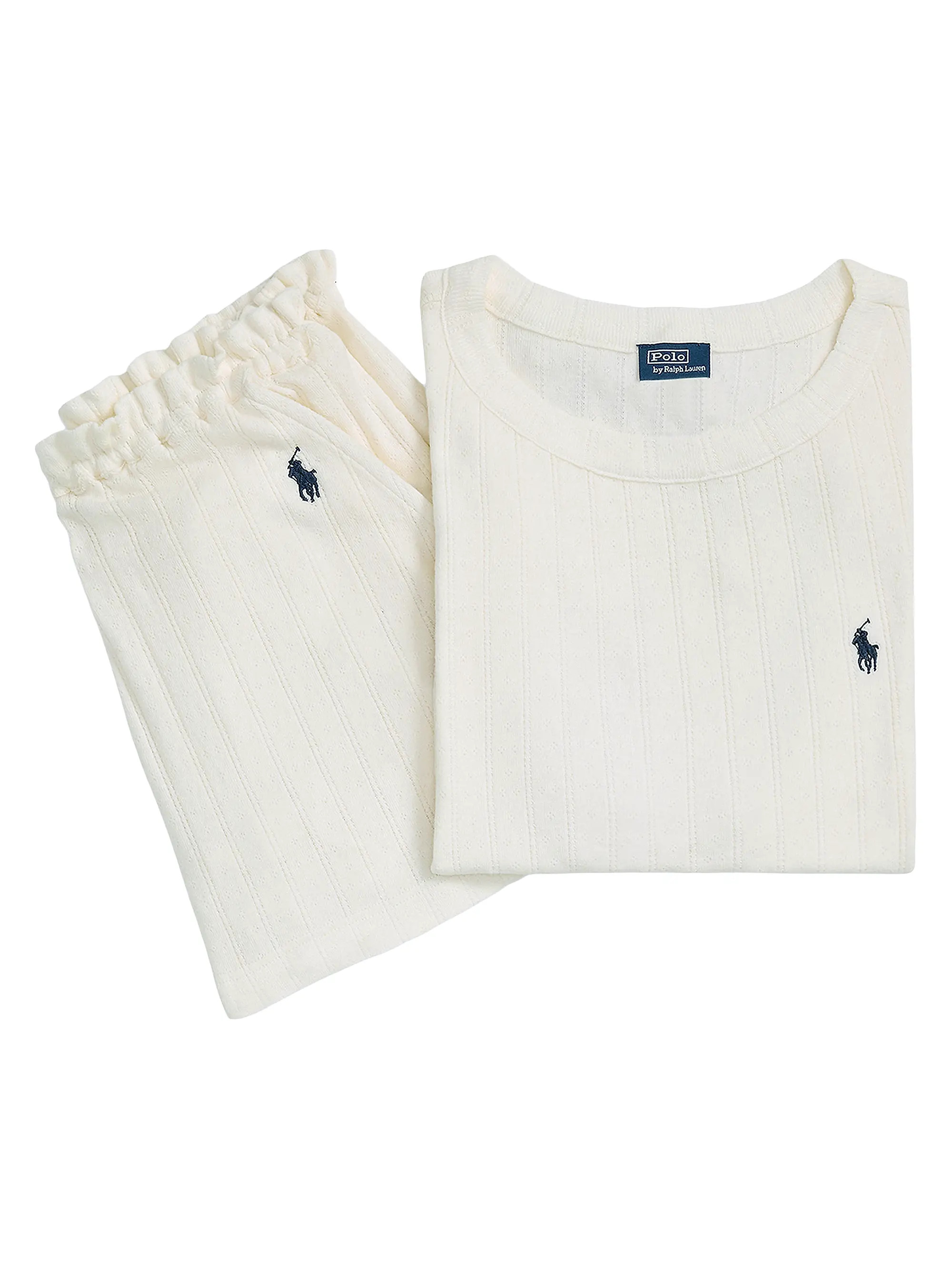 Polo Pointelle Cami Short Pajamas | Saks Fifth Avenue