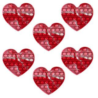 GottaPop Hearts Pop It Fidget Toy Party Favors, 6ct. in Red/Pink/White | 5.5" x 6.5" | Michaels® | Michaels Stores