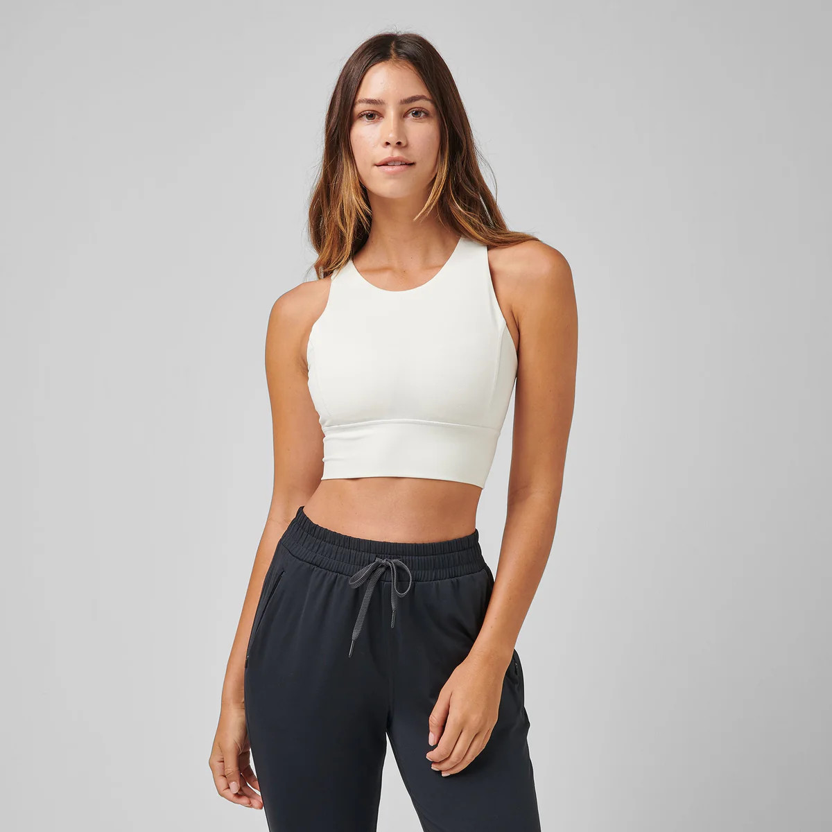 HIGH NECK POCKET LONG BRA | Greatness Wins