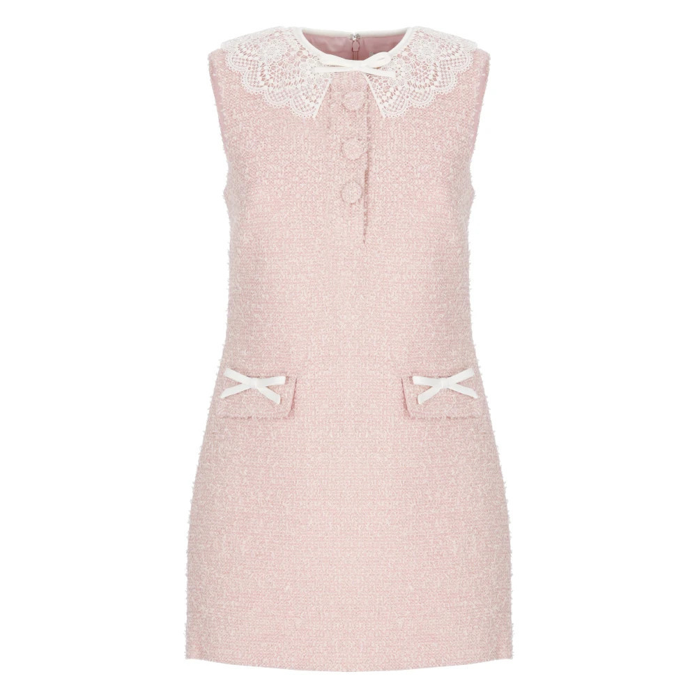 Self Portrait - Boucle Mini Kleid - - Dresses - Damen - Rosa - S | Miinto DE