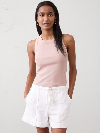 Ribbed Racer Tank | Banana Republic Factory