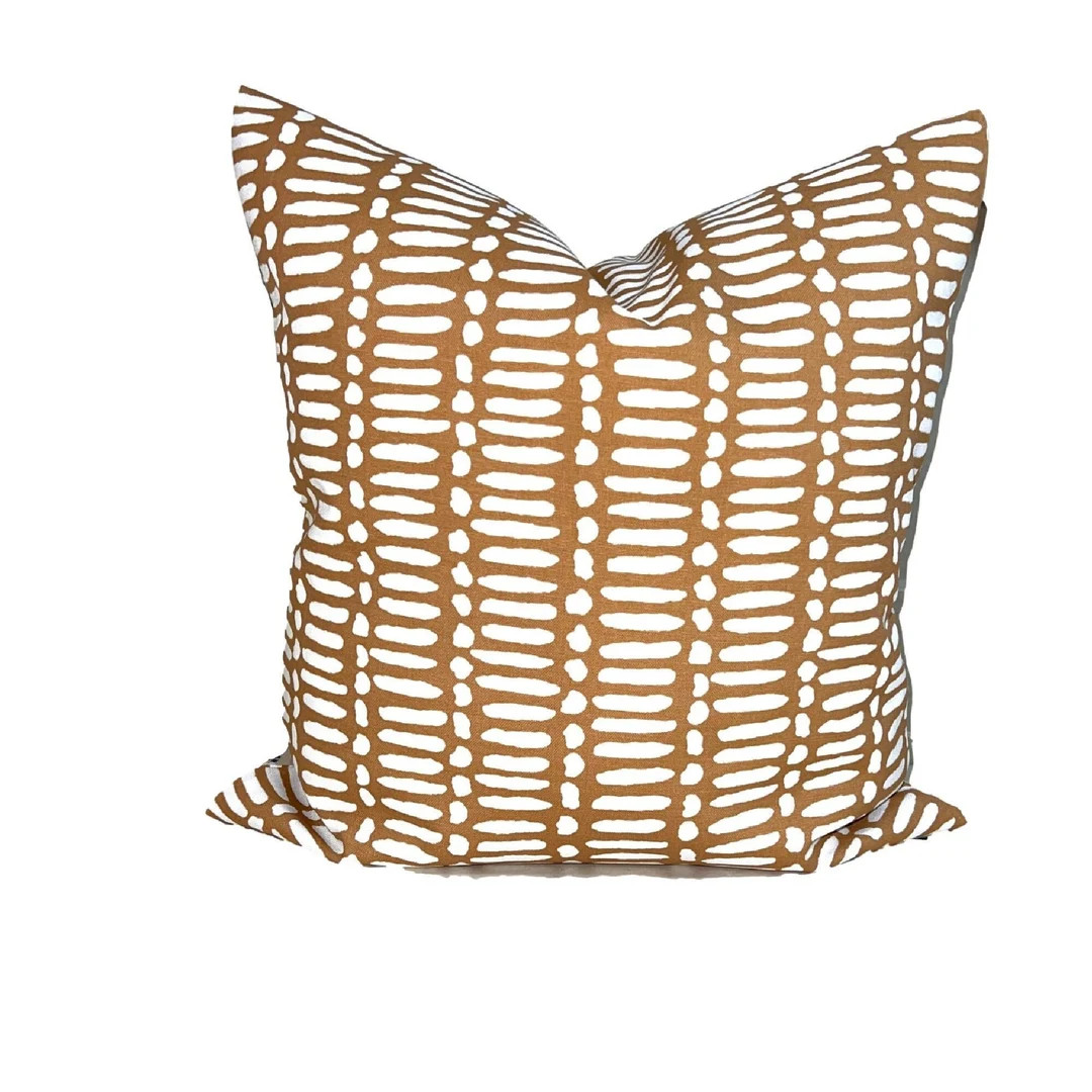 Tan OUTDOOR Pillows Gold OUTDOOR Pillow Covers, Tan Gray Outdoor Pillow Cover for a 20x20, 16x16,... | Etsy (US)