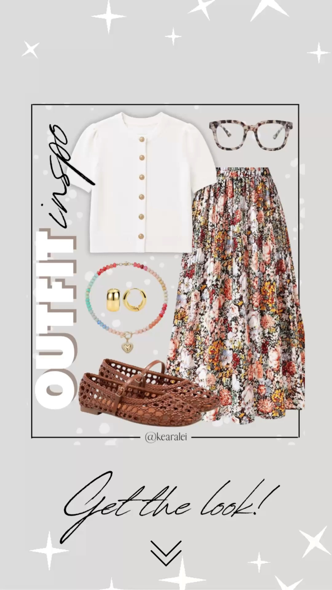 Teacher outfits back to school fall outfit work outfit workwear business casual Amazon fashion ivory cream tan sweater cardigan gold buttons with floral maxi skirt long midi skirt with brown vegan leather lettuce ballet flats Mary Jane shoes and colorful beaded necklace with heart charm and gold jewelry torture shell blue light glasses || teacher outfit teaching back to school looks office professional interview business casual outfits #teacher #work #workwear #business #Casual #amazon #office #school #teaching #professional #interview 
.
.
.
Amazon fashion, teacher outfits, business casual, casual outfits, neutrals, street style, Midi skirt, Maxi Dress, Swimsuit, Bikini, Travel, skinny Jeans, Puffer Jackets, Concert Outfits, Cocktail Dresses, Sweater dress, Sweaters, cardigans Fleece Pullovers, hoodies, button-downs, Oversized Sweatshirts, Jeans, High Waisted Leggings, dresses, joggers, fall Fashion, winter fashion, leather jacket, Sherpa jackets, Deals, shacket, Plaid Shirt Jackets, lounge set, Date Night Outfits, Vacation outfits, Mom jeans, shorts, sunglasses,  Romper, jumpsuit, Airport outfits, biker shorts, Weekender bag, plus size fashion, Stanley cup tumbler, Work blazers, Work Wear, workwear

boots booties tall over the knee, ankle boots, Chelsea boots, combat boots, pointed toe, chunky sole, heel, high heels, sneakers, slip on shoes, Nike, adidas, vans, dr. marten’s, ugg slippers, golden goose, sandals, high heels, loafers, Birkenstock Birkenstocks, Steve Madden, Target, Abercrombie and fitch, Amazon, Shein, Nordstrom, H&M, forever 21, forever21, Walmart, asos, Nordstrom rack, Nike, adidas, Vans, Quay, Tarte, Sephora, lululemon, free people, j crew jcrew factory, old navy

#LTKWorkwear #LTKootd #LTKSeasonal