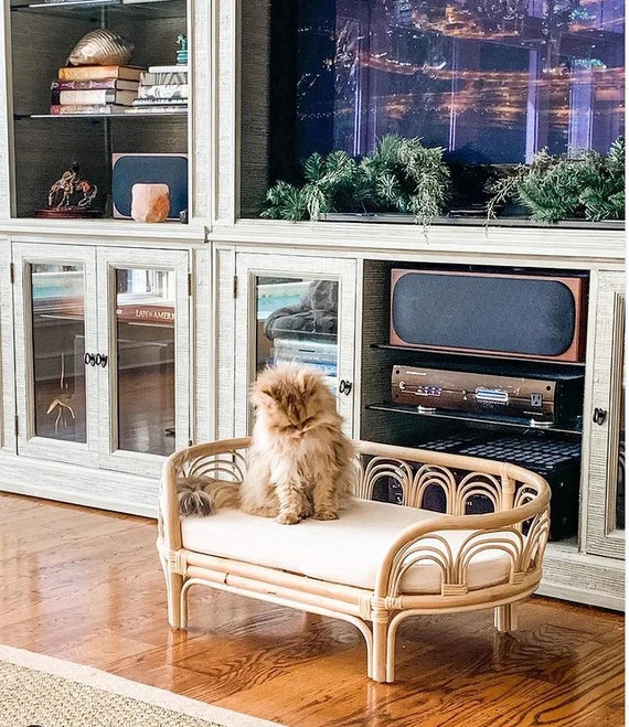 Sunrise Rattan Pet Bed | Etsy (US)