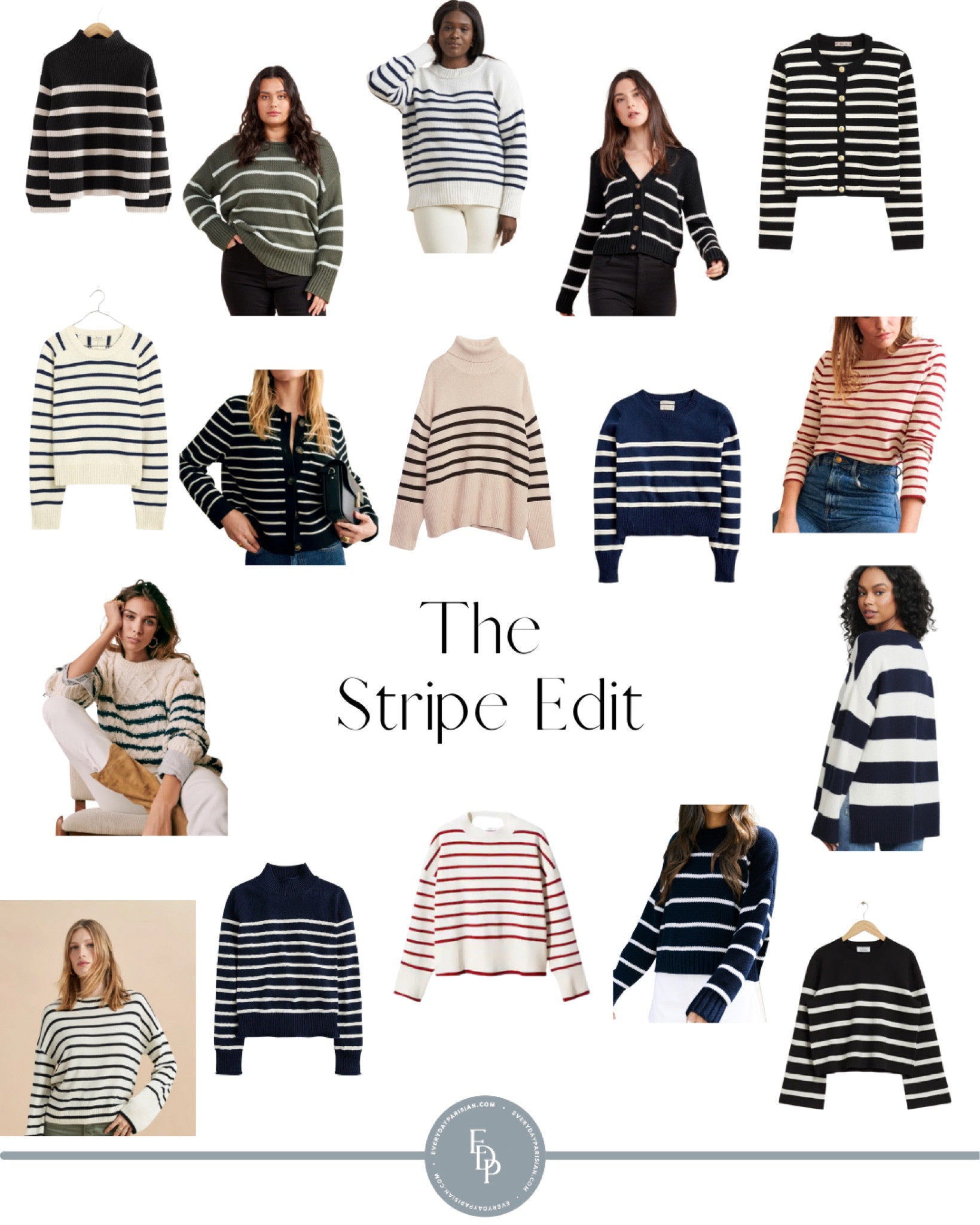 The stripe edit for sweaters. All my favorite stripe sweaters in one spot. If I could own them all I would. 😍

Linking some great options at different price points from splurge investment sweaters to budget friendly options under $100. Now is the time to order your sweaters for fall. 

#LTKSeasonal #LTKfindsunder100 #LTKstyletip