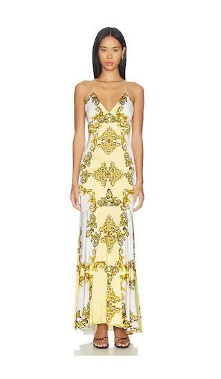 Milta Mermaid Slip Dress in Golden Coast | Revolve Clothing (Global)