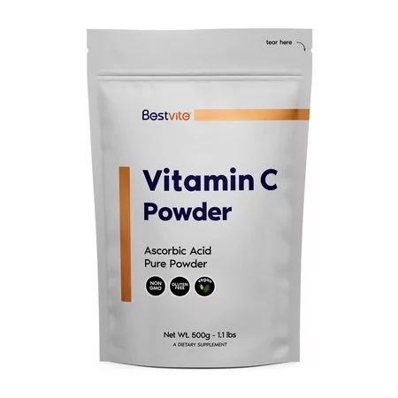Vitamin C Powder 500 g - 1.1 lbs (Ascorbic Acid) - Vegan - Non GMO - Gluten Free - Pure Powder | Walmart (US)