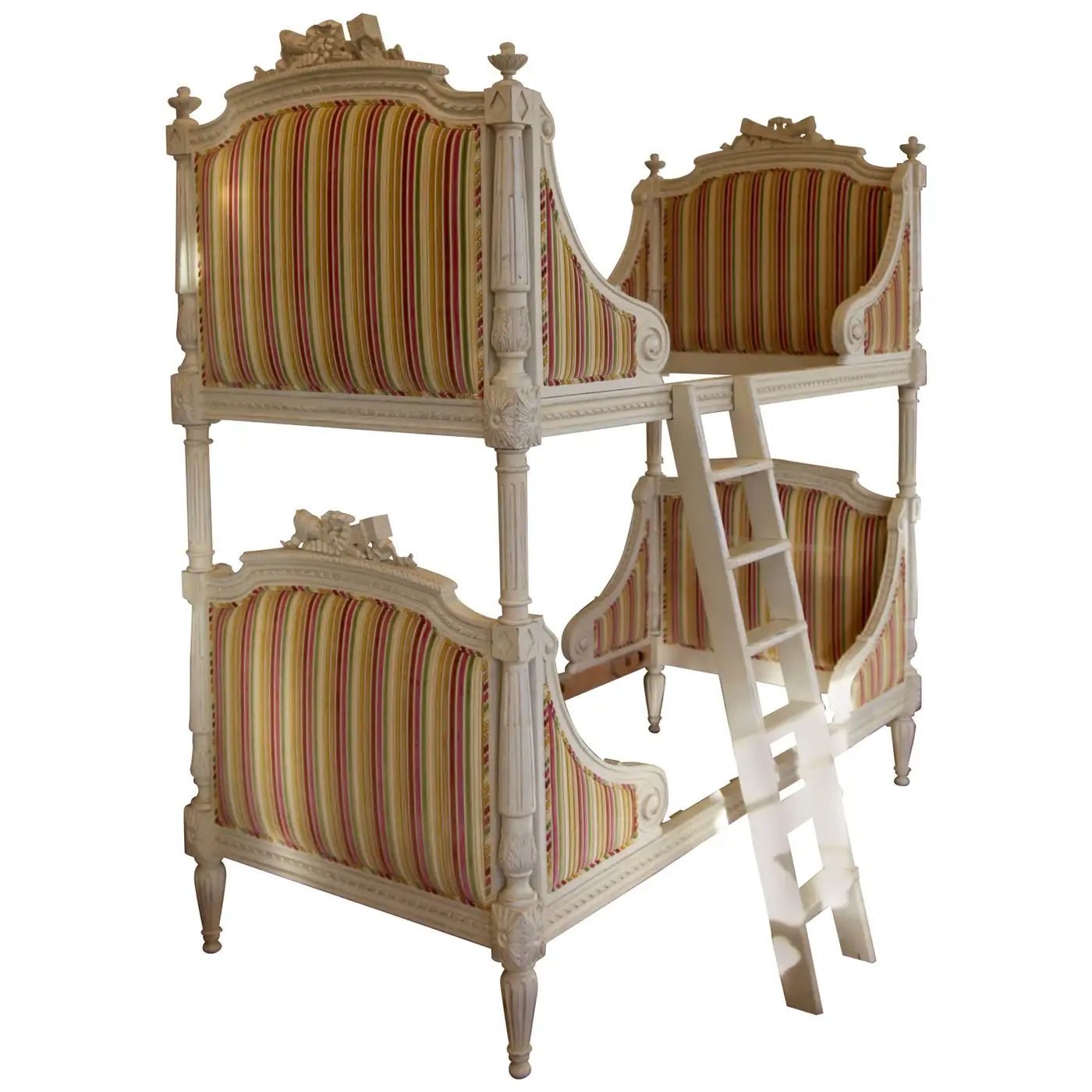 Louis XVI Style Bunk Beds/Matching Pair of Single Beds Made by La Maison London | 1stDibs