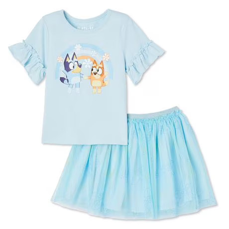 Bluey Toddler Girls' Skirt 2-Piece Set, Sizes 2T-5T | Walmart (CA)