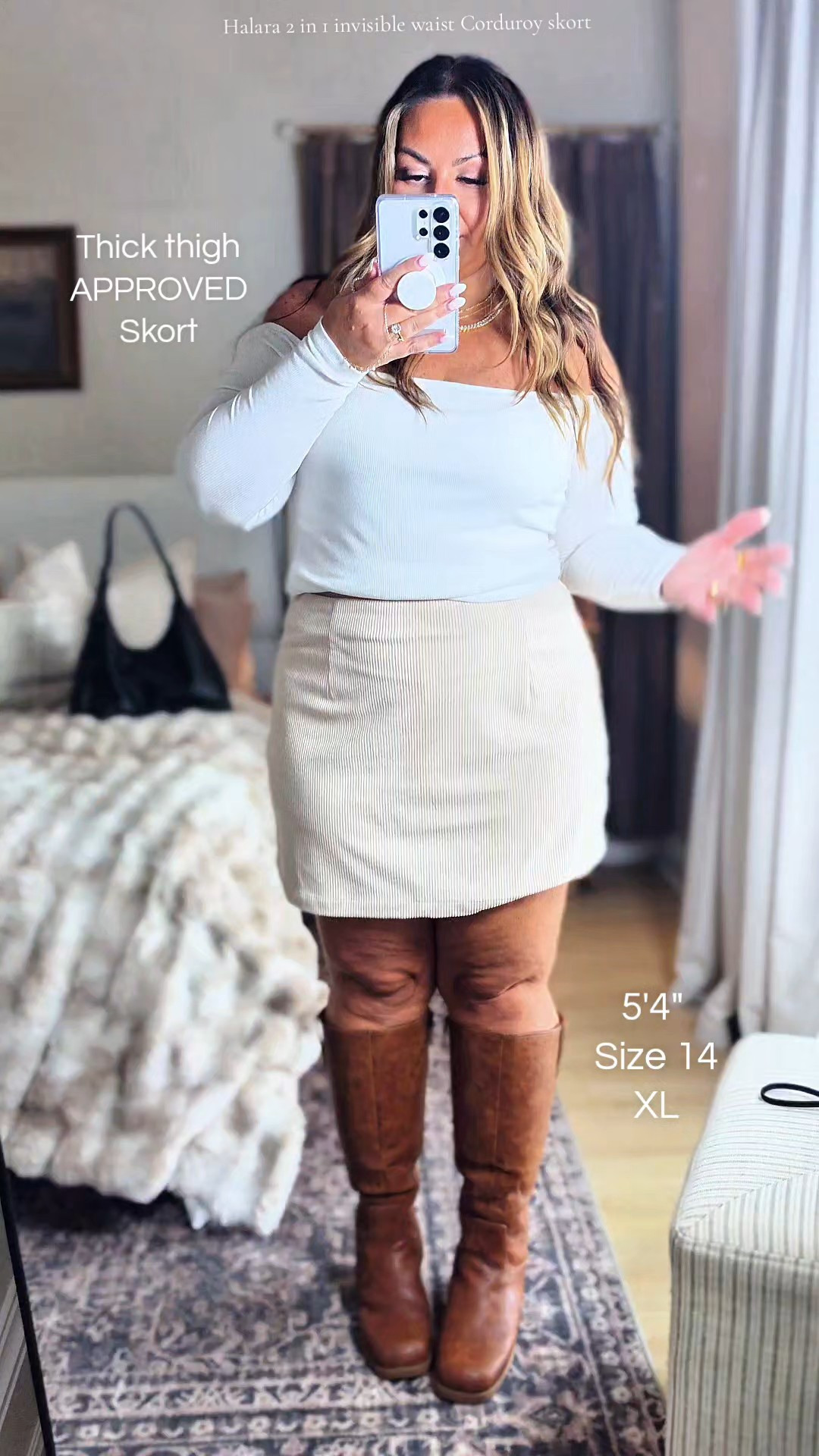Corduroy Skort Outfit

#LTKMidsize #LTKootd #LTKSeasonal