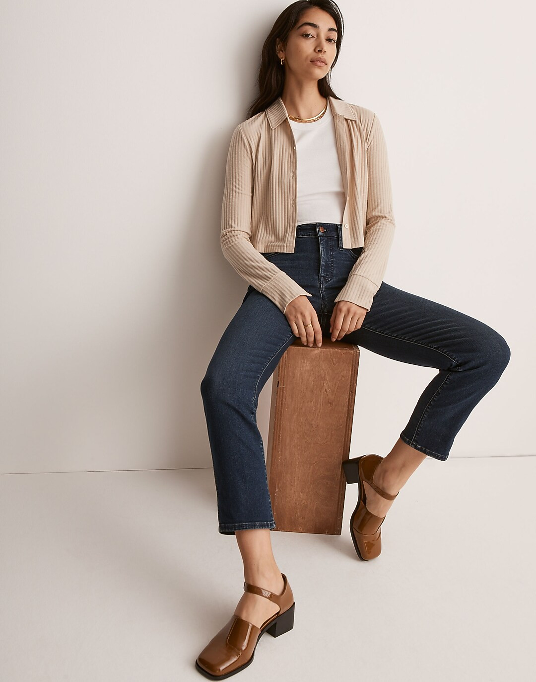 Petite Mid-Rise Stovepipe Jeans in Dahill Wash | Madewell