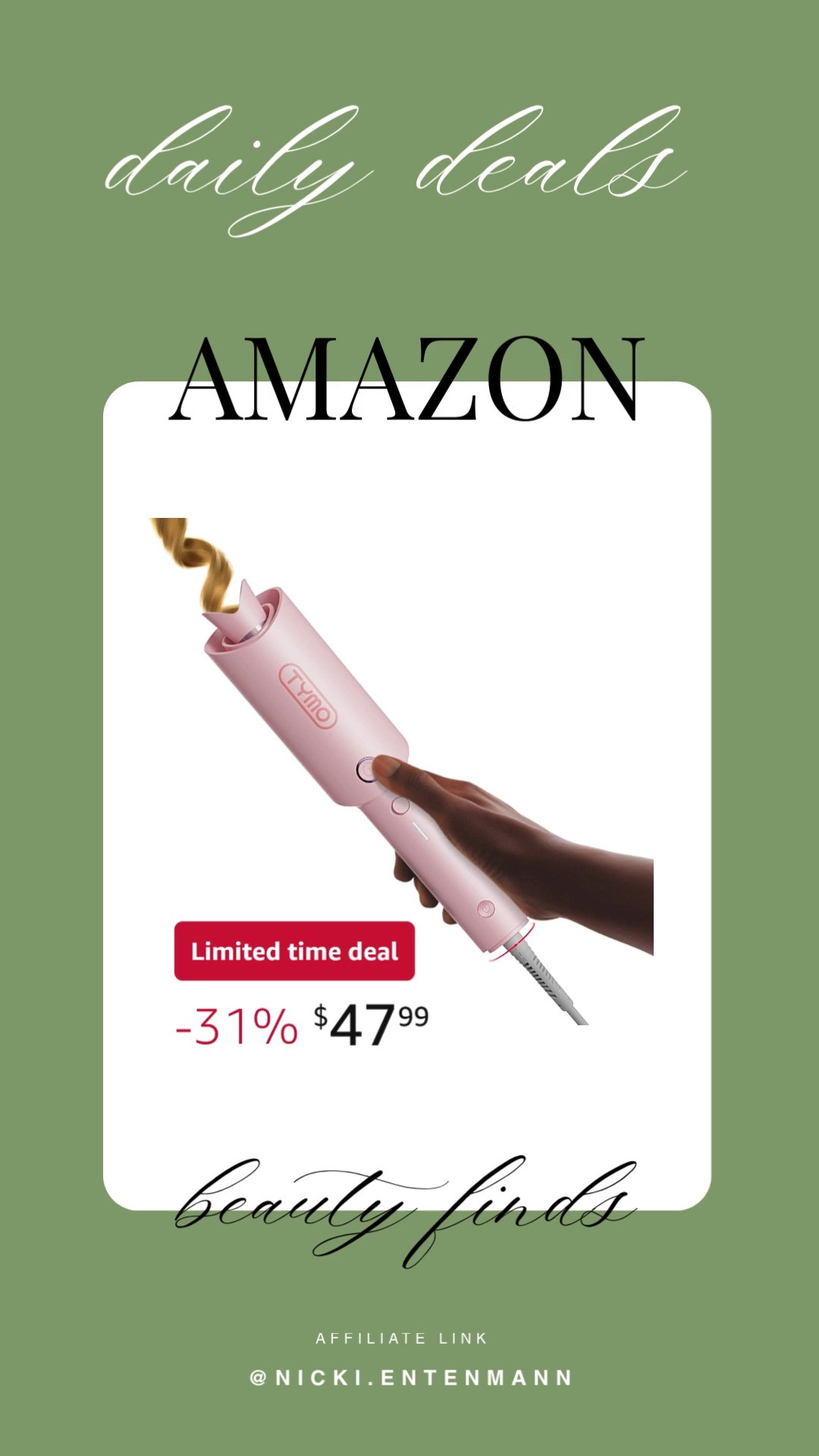 Automatic rotating curling irons make styling fun and effortless, giving you bouncy curls with a quick twist. It’s sleek, easy to use, and perfect for everyday glam ✨💁‍♀️🔥

#CurlingIron #HairTools #AutomaticCurlingIron #HairCare #BeautyTools #HairStyling #SalonStyle #HairGoals #HairProducts #BeautyFinds 

 #LTKgrwm #LTKSaleAlert #LTKBeauty