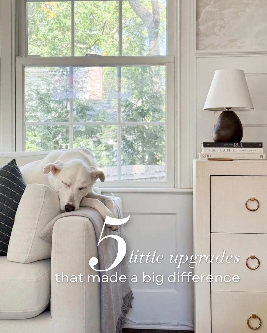 5 little upgrades that made a surprisingly big difference around our home. From the rug that completely changed a room to the linen curtains I keep using, plus a few decor pieces that added just the right amount of personality.

home decor ideas, home upgrades, interior design ideas, living room decor, bedroom decor, linen curtains, area rug, home styling, neutral home decor, coastal home decor, timeless interiors, girlonthehudson