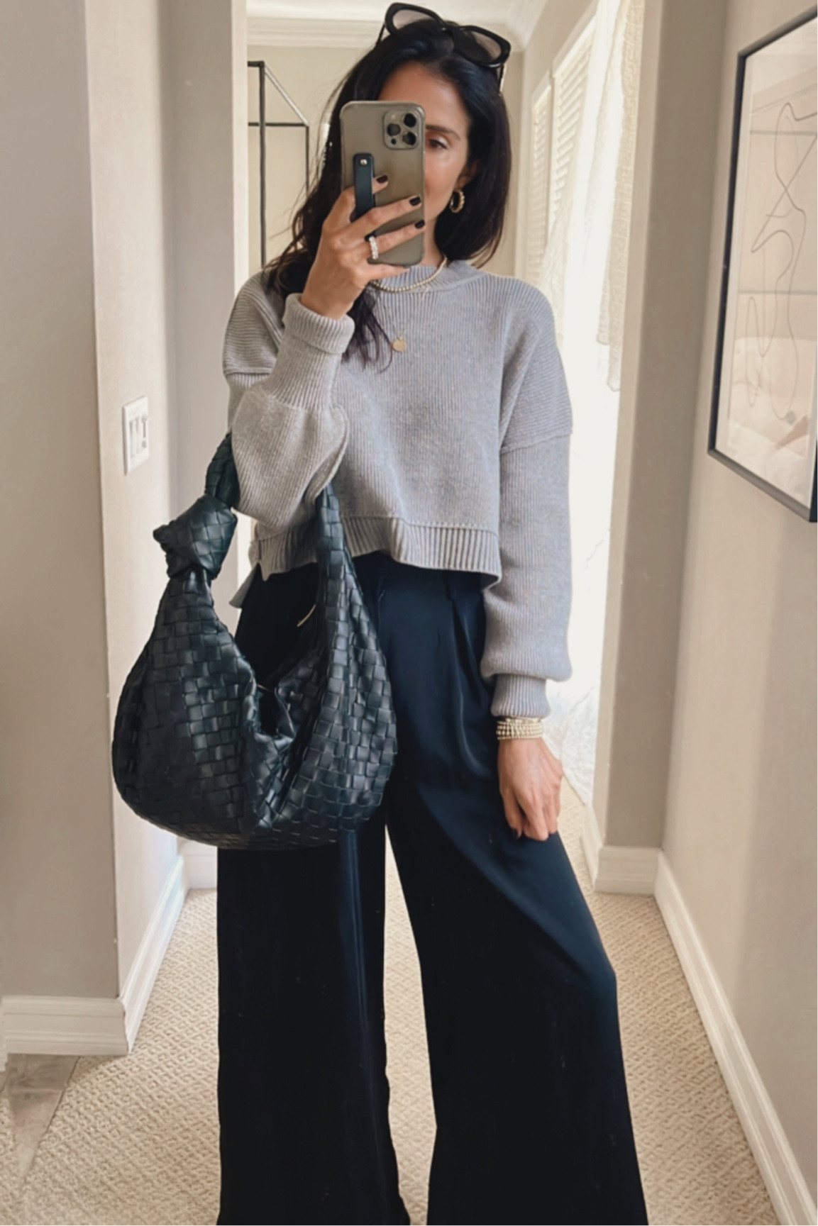 I’m just shy of 5-7” wearing the size small top and XS trouser pants. Casual style, fall style, StylinByAylin 

#LTKfindsunder100 #LTKstyletip