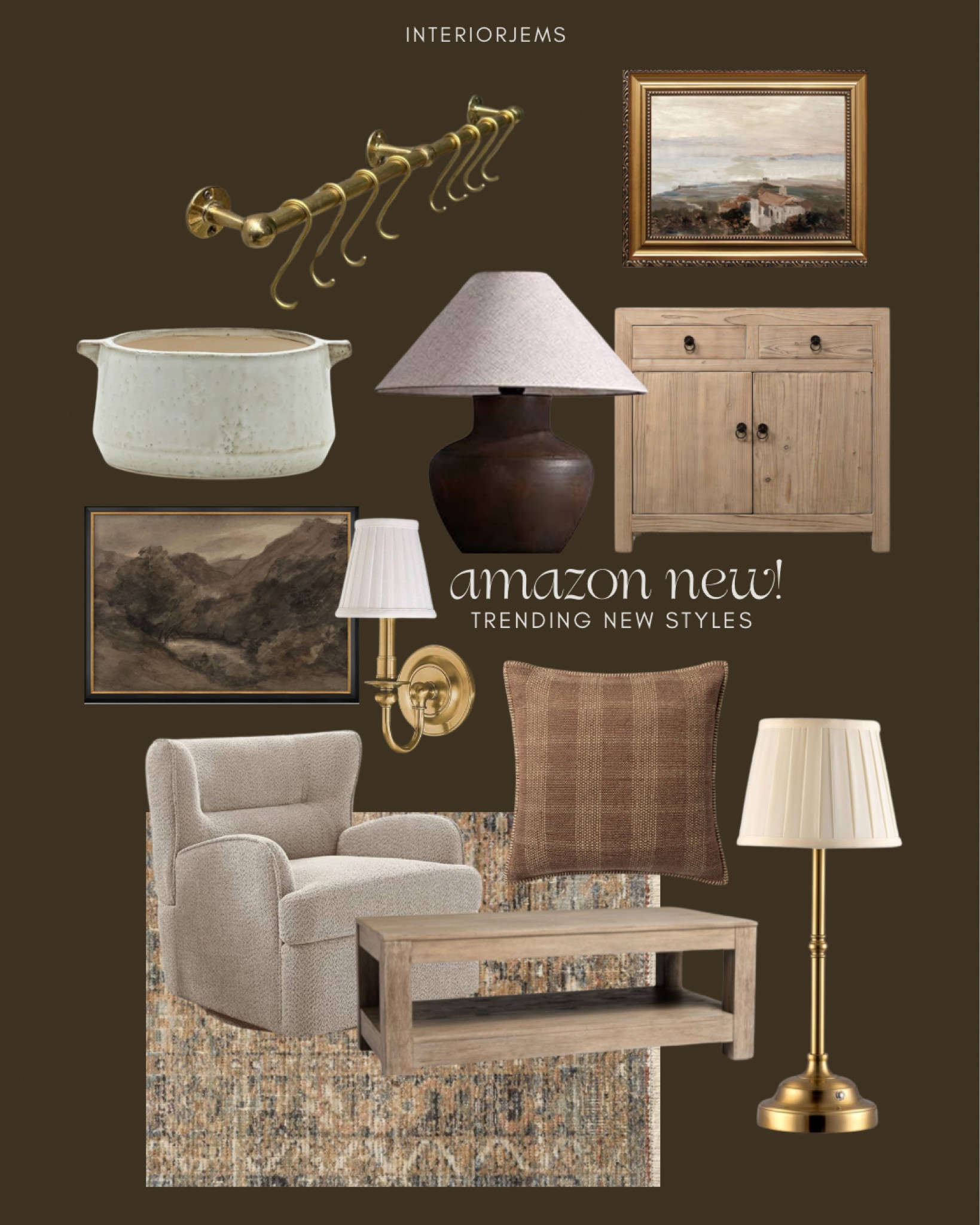 New arrivals from Amazon, I love to dig and find one of a kind styles for you, love this new accent chair. It looks so cozy, solid wood cabinet. I’m considering a portable lamp, table, lamp, bedroom, lighting, framed, and ready, art, brass, kitchen, hanger, coffee, table, brass wall, sconces, vintage style decor.

#LTKSaleAlert #LTKHome #LTKStyleTip